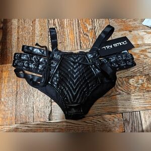 Dolls Kill Club Exx Rude Awakening Black Shorts Small